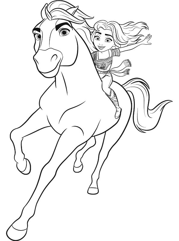Kids-n-fun.com | Coloring page Spirit Untamed Spirit at a gallop
